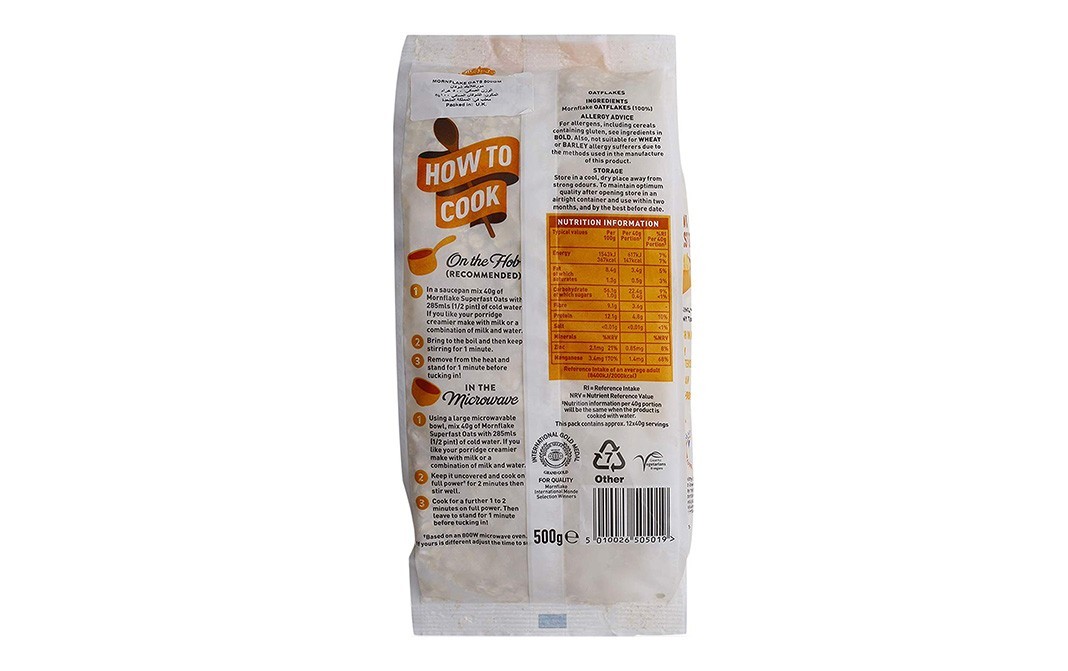 Mornflake Creamy Superfast Oats    Pack  500 grams